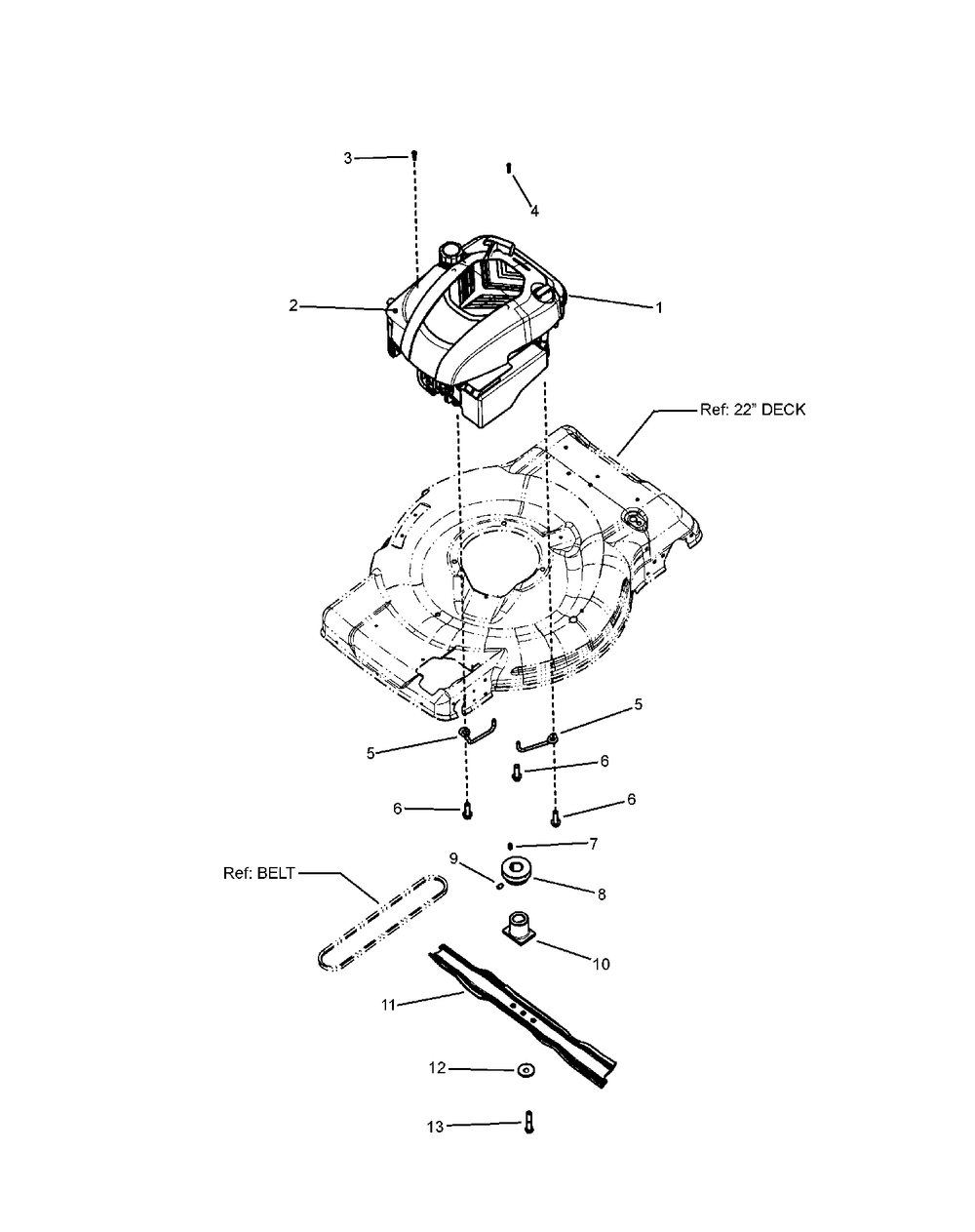 Group, Engine, 700 Ser Quantum, Deere, Mex Diagram and Parts List for 7800664-LP7800664-JS36M 2010 Briggs and Stratton Lawn Mower